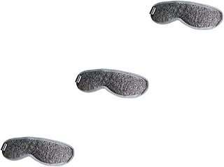 FRCOLOR 3Pcs Venda Olhos Inchados Massageador Olho Aquecido Olho Terapêutico Quente Massageador Térmico Dormir Cobertura De Olho Máscara De Olho De Dormir Máscara De Aquecimento De Olho