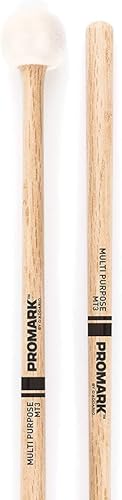 Miniatura 2 de Pro Mark ProMark - Mazo de tambor multiusos, fieltro suave, para uso con timbales, toms de conciertos y platillos - Mango de roble Shira Kashi para