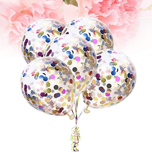 PartySanthe Rubber Confetti Balloons (Multicolour, For Multicolour) - Pack of 10 Pieces