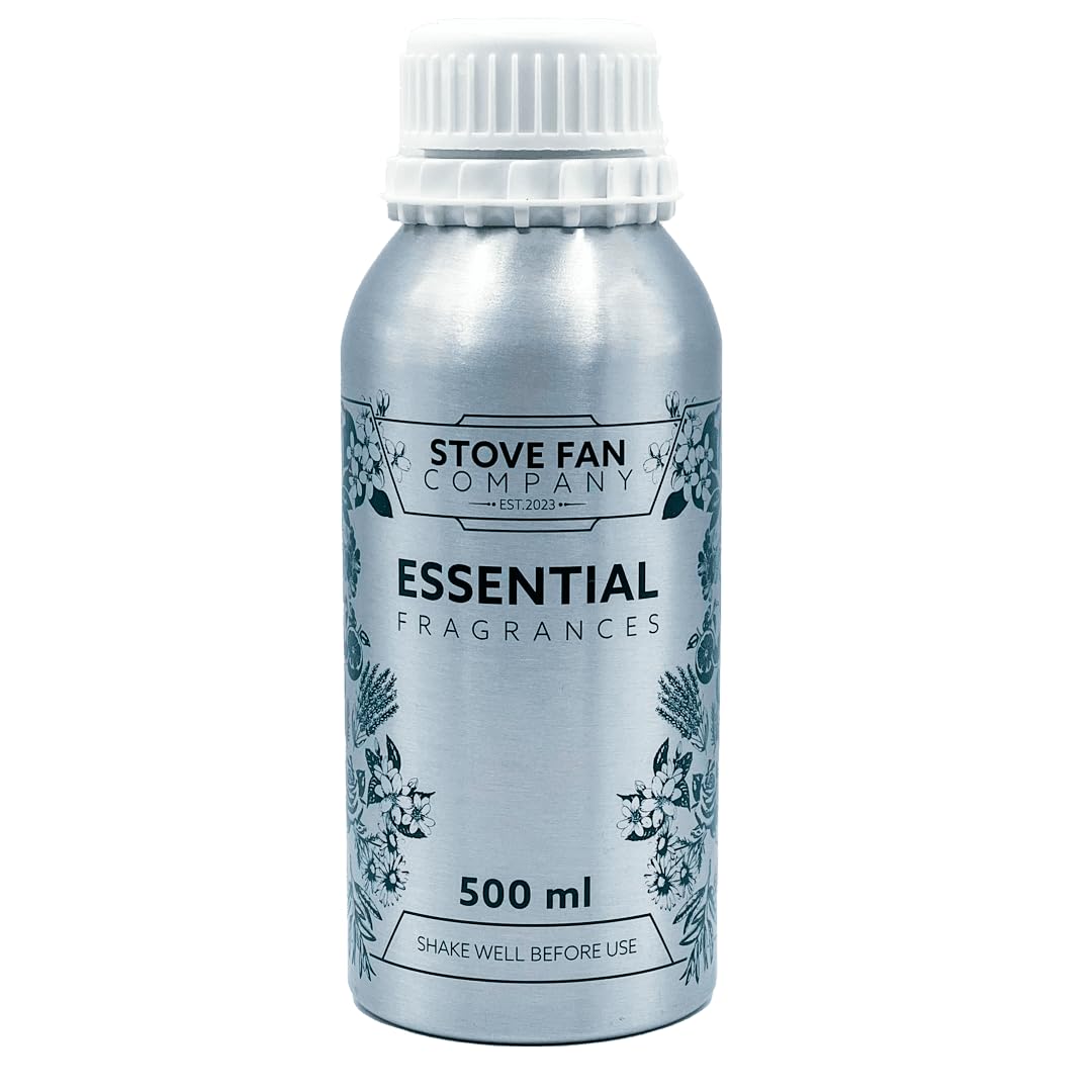 Stove Fan Company Essential Fragrances Collection (500ml) - 12 Unique Scents for Aroma Pods | Natural & Eco-Friendly | Long-Lasting Home Fragrance | UK Designed & Engineered (Fresh Meadow)