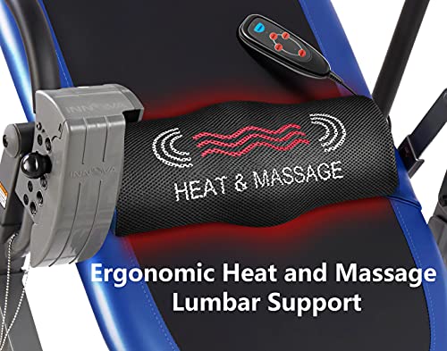 Innova Health And Fitness ITM4800 Advanced Heat And Massage Inversion Table,Black/ Blue / Gray thumb #2