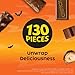 Butterfinger, CRUNCH, Baby Ruth, 100 Grand, Kinder Bueno, Kinder Chocolate, Halloween Candy Fun Size, 130 Minis, 25.9 oz