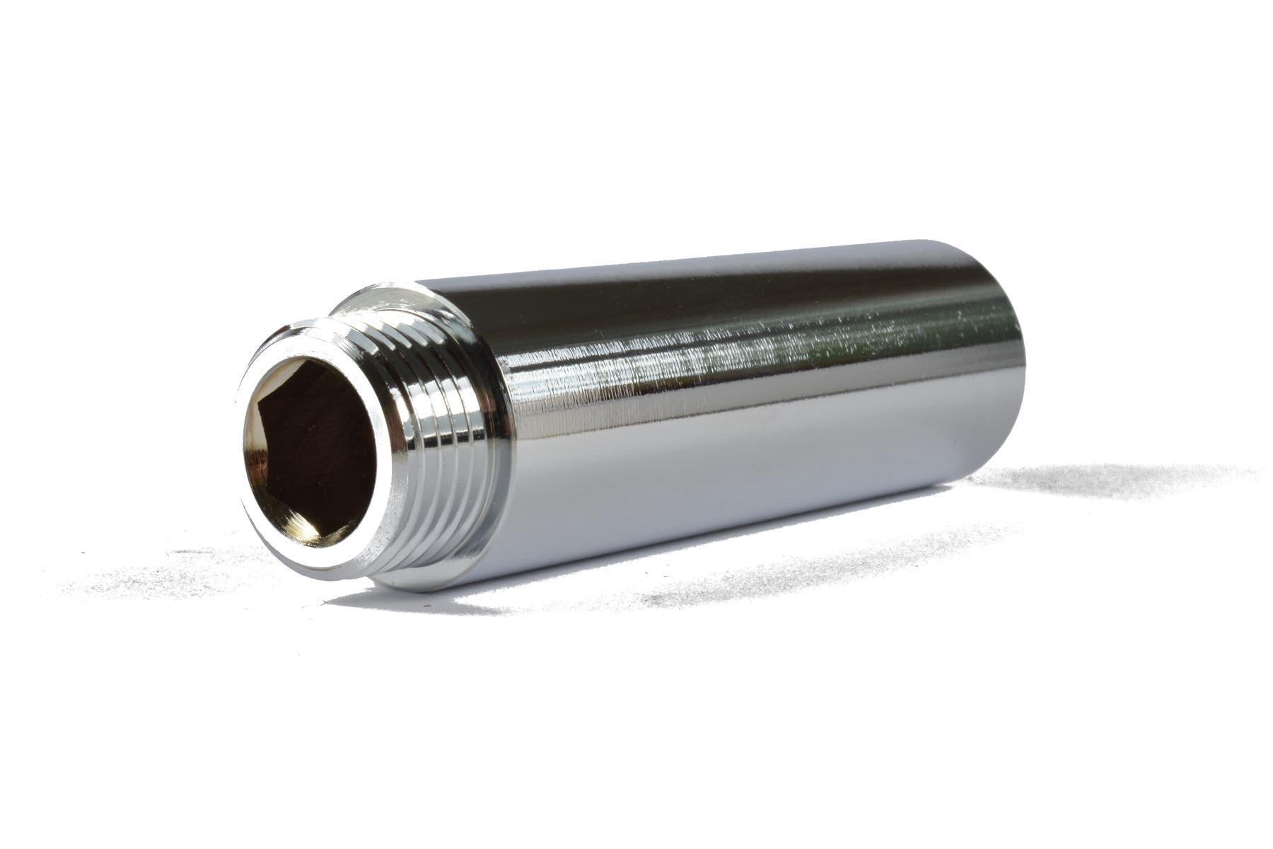 Odsupplies Men's 1/2" X 75Mm Long Chrome Radiator Extension (Known As Radiator Valve Extension/Radiator Extension Also Available In 10Mm, 15Mm, 20Mm, 25Mm, 30Mm, 40Mm, 50Mm, 60Mm, 75Mm, 80Mm And 100Mm Long)