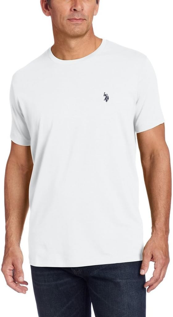 U.S. Polo Assn. Men's Crew-Neck Solid T-Shirt with Small Pony - Colors