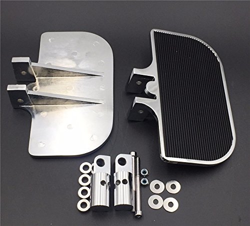 Xkh- Motorcycle Chrome Passenger Mini Floorboards Rear Footboards Foot Rest Pegs Mounts Compatible With Harley Davidson Electra Glide Heritage Softail Fat Boy [B01D0Qtp1K] #TOP3