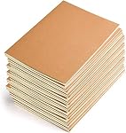 M-Aimee 24 Pack Journal Notebook Kraft Brown Cover Lined Notebooks for Travelers - A5 Size - 210 mm x 140 mm - 80 Lined Pages/ 40 Sheets