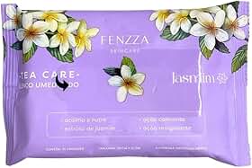 Lenço Umedecido Demaquilante Fenzza Jasmim: Limpeza Facial Suave e Profunda, Sem Resíduo Pegajoso e Perfume Delicado