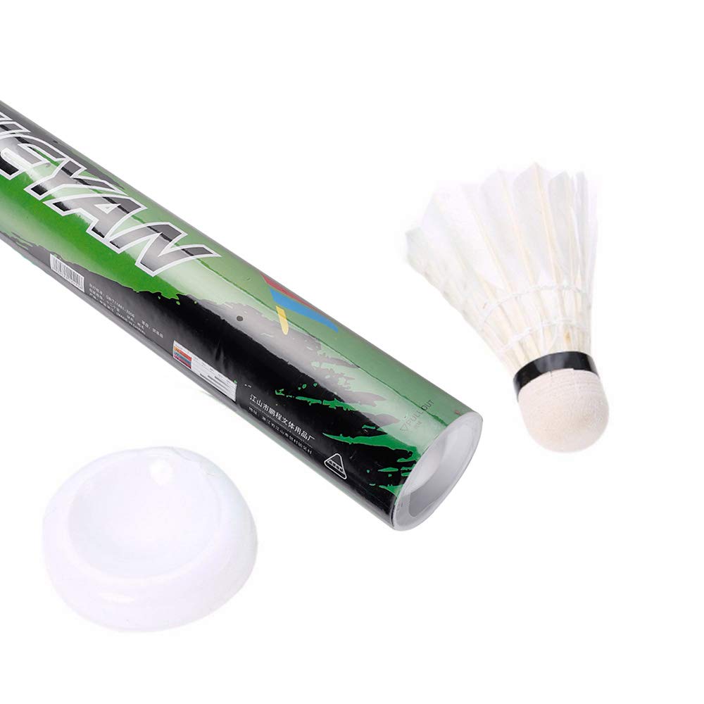 12 pcs - ensemble Volants De Badminton Pratique Oie Plume Balles De Badminton Sp