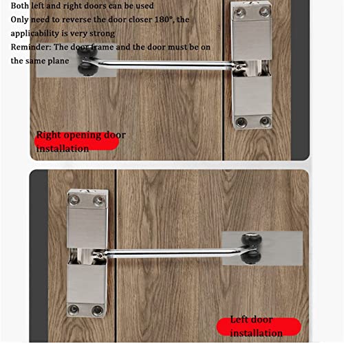 Cierrapuertas automático con resorte ajustable para puertas ligeras 5