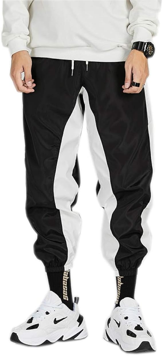 Amazon トラックパンツ メンズ 黒白 M 2xl 運動風 ポケット付き 細身 幅広い 肌触りよい お洒落 かっこいい ストリート系 快適 ゆったり 着心地良い ロングパンツ カジュアルパンツ スキニーパンツ テーパードパンツ 春 夏 秋 ロングパンツ 通販