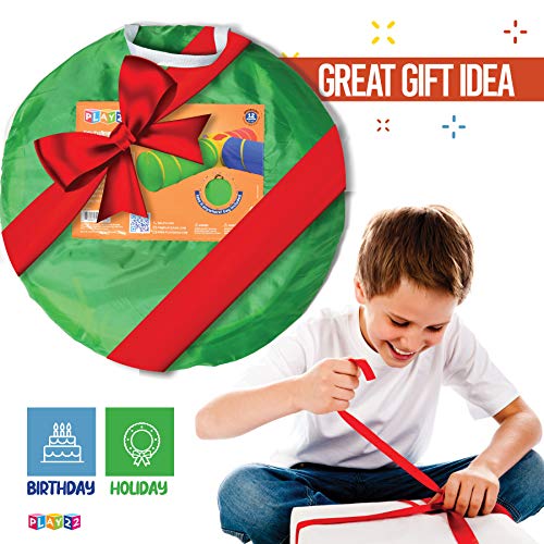 image for Play22 4-Way Play Tunnel For Kids To Crawl Through 8 Feet - Kids Play 