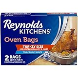 Reynolds Kitchens Turkey Size Oven Bags, Holds Up to 24 Pounds, 2 Count