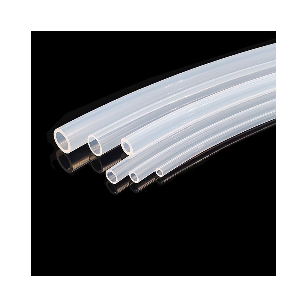 PTFE Rigid Tube, Transparent Teflon Pipe, Insulated Heat Protector, Inert Material(ID1.5 x OD3mm)