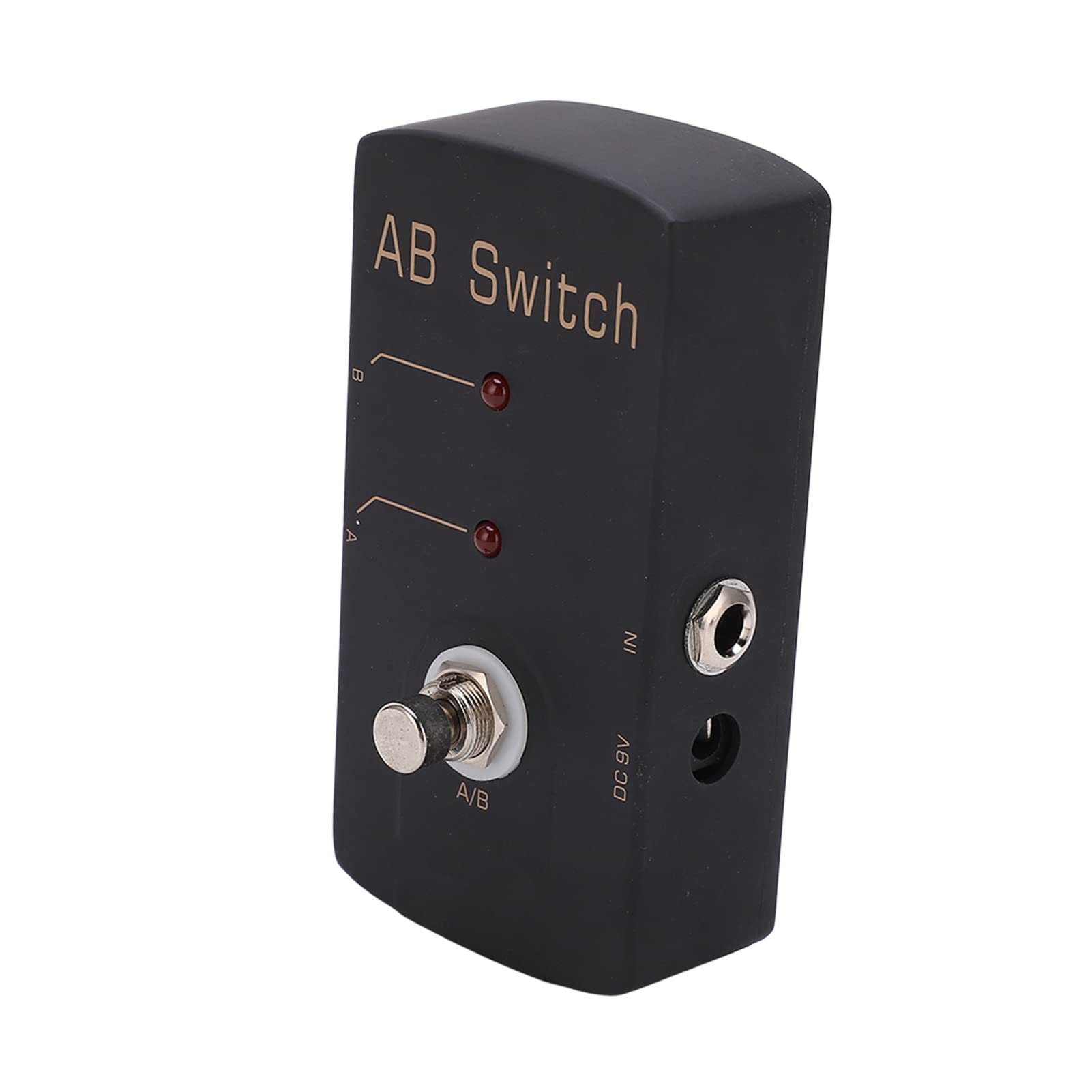Pedal de Efectos de Interruptor AB Accesorios de Guitarra Pedal de Selección de Línea Efecto de Guitarra Eléctrica de 2 Ma con True Bypass Black Metal