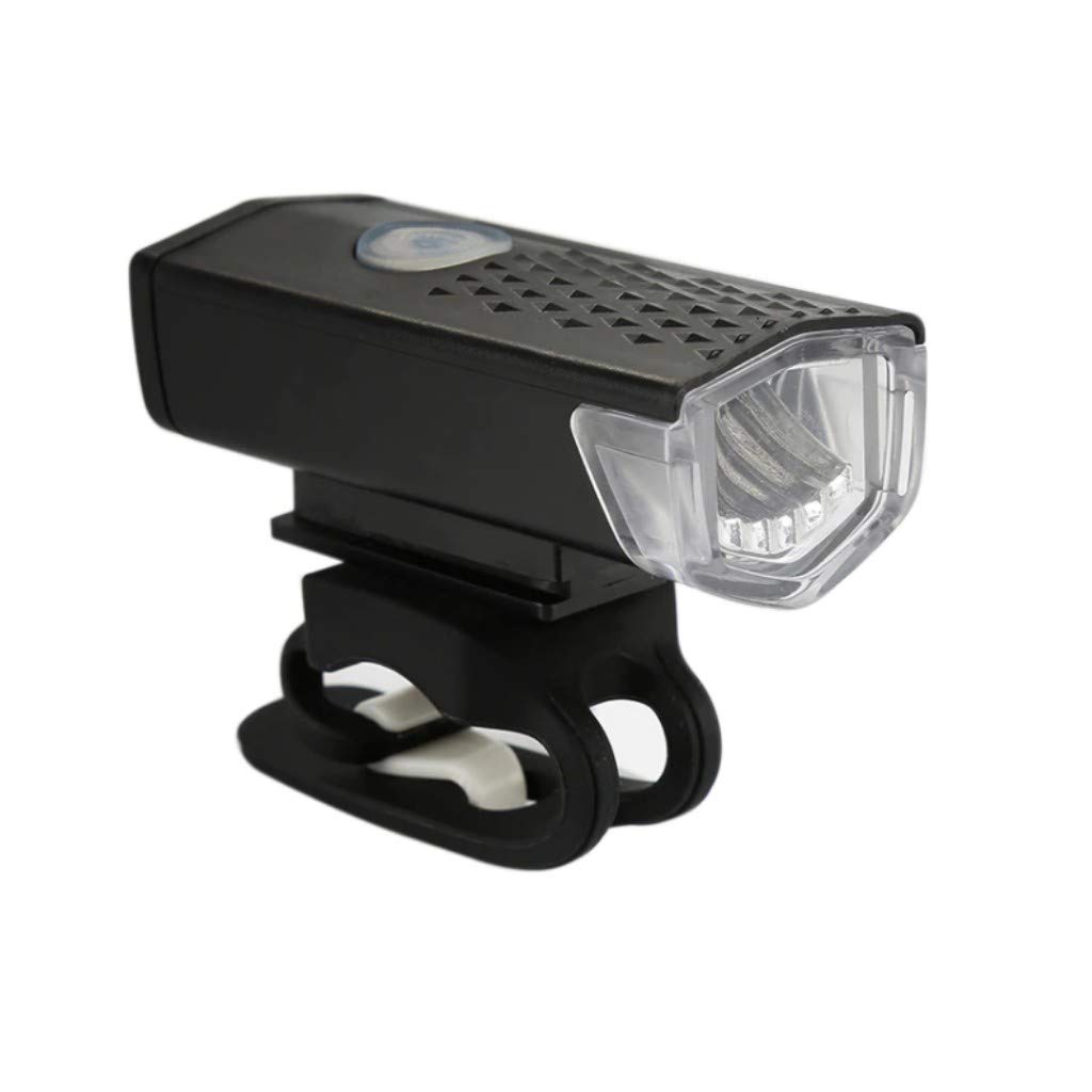 RESHNE 300LM Rechargeable USB LED Bicycle Bike Flashlight LAMP MTB Front Bicycle Cycling Light Headlight (Black) 3