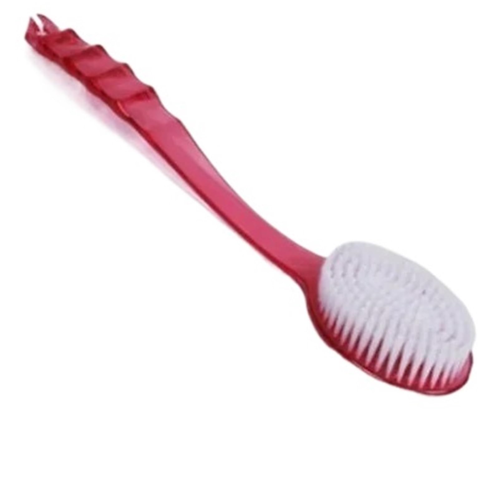Brosse à Dos Brosse de Bain à Manche Long, 2 pièces, Brosse exfoliante for Douche, Gommage corporel, Massage du Dos(Red)