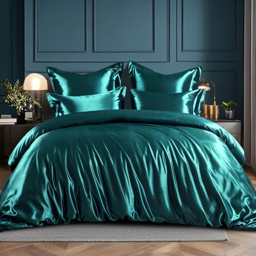 RUIKASI Ropa de cama de satén 200 x 200