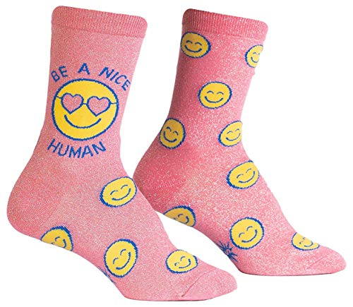 Sock It To Me Women s Crew Smiley Face Socks
