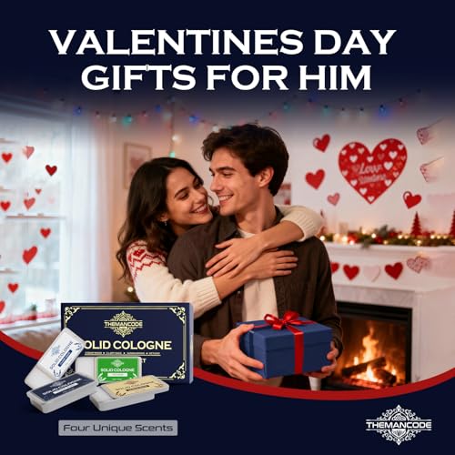 Solid Cologne Men, Stocking Fillers for Men, Valentines Christmas Gifts for Him, Solid Perfume with Sandalwood, Vetiver, Cedarwood, Sage Scents, 4 Pack - Image 3