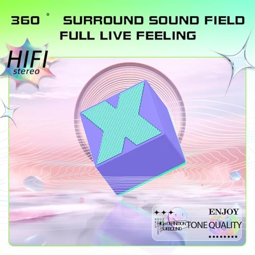 SHRI MODESHWARI ENTERPRISE X1 Mini Bluetooth Speaker with Loud Portable Speaker & Rich Bass Perfect 360° Surround Small Speaker for Sower, Room, Bike, Car(Multicolor)(Pack of 1) - Image 6