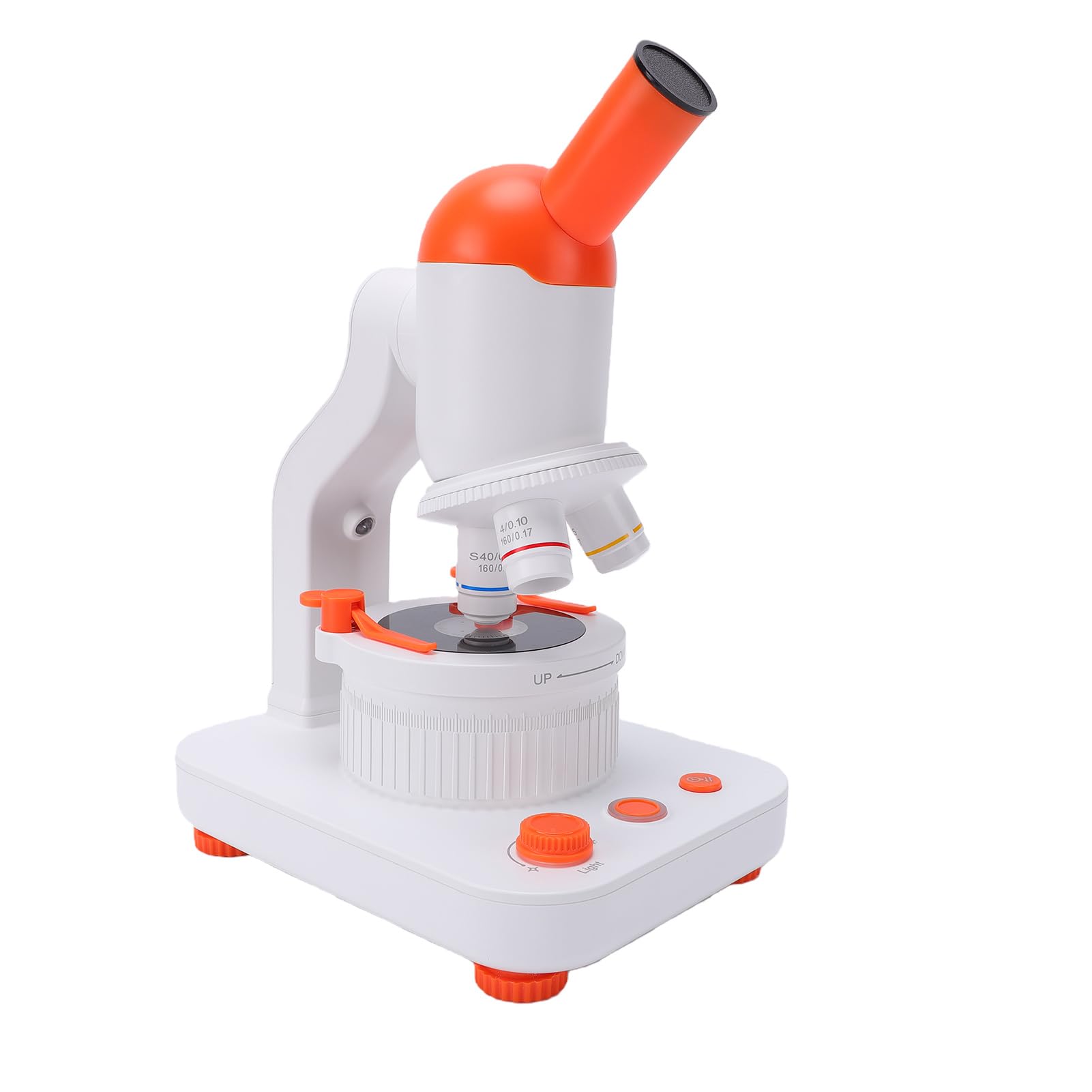 Microscopio Biológico 40X-400X con Iluminación LED Dual para Niños Que Aprenden Educación Stem Portátil