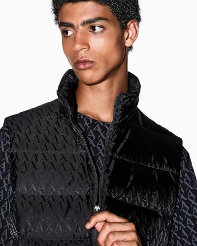 Armani Exchange Men's Jacquard Down Puffer Vest2