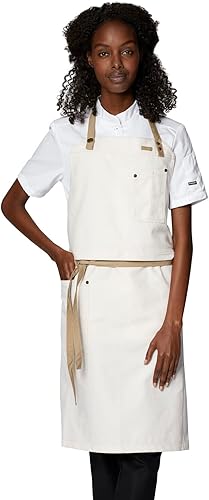 Delantal de chef profesional para hombres con correa ajustable