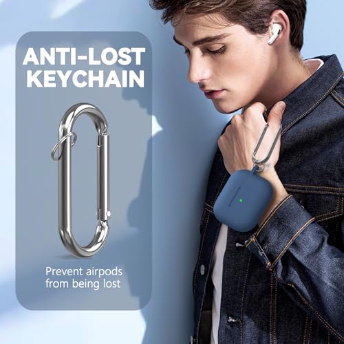 Image of Ljusmicker for AirPods 4 Case 2024 with Magnetic Lock,Blue