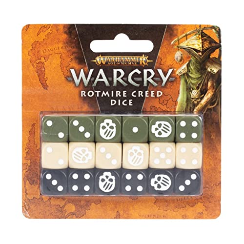Warcry - Rotmire Creed Dice 111-90 : finis les dés illisibles lors de vos affrontements