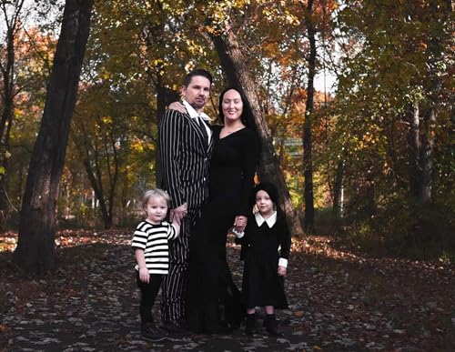 Pinstripe Suit Double Breasted Blazer Pants for Men 2 Piece Slim Fit Formal Business Suits Wedding Prom2