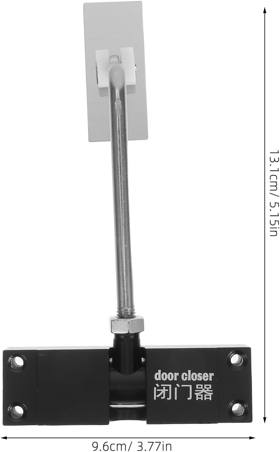 Aluminum Alloy Dual Spring Door Closer Adjustable for Home Use
