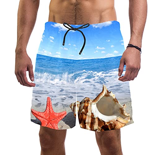 Short de bain pour homme avec 2 poches pratiques et taille élastique confortable