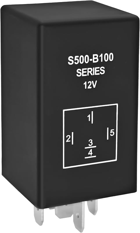 AM138537 AM100819 S500-B100 Relé de bujía de precalentamiento - Compatible con cortacéspedes John Deere Gator 4X2 4X4, XUV, tractor compacto 655 755 855 856, serie F