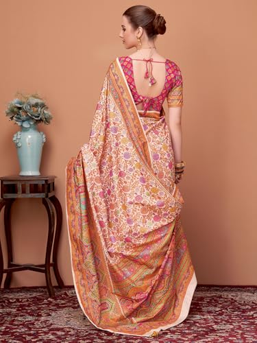 AKHILAM kanjivaram silk saree in soft silk – image 3