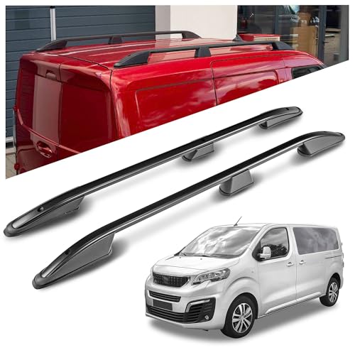 Barres de toit longitudinales Chromemaster pour Peugeot Traveller L1 Court 2016-2022
