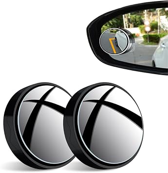 Car Blind Spot Mirror for Hyundai i10 / Grand i10 LA BA PA / i30 Fastback PD / i40 Sedan, Adjustable Glueless Installation Cars Rear View Blind Spot Auxiliary Mirror,Black, normal
