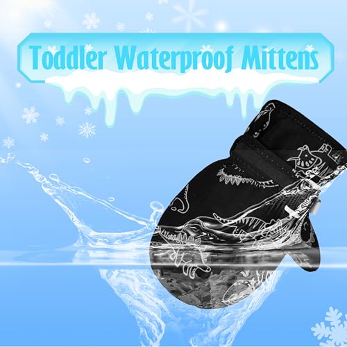 Image of Baby Toddler Mittens Boys Girls Winter Outdoor Gloves Kids Easy-On Fleece Warm Mitterns