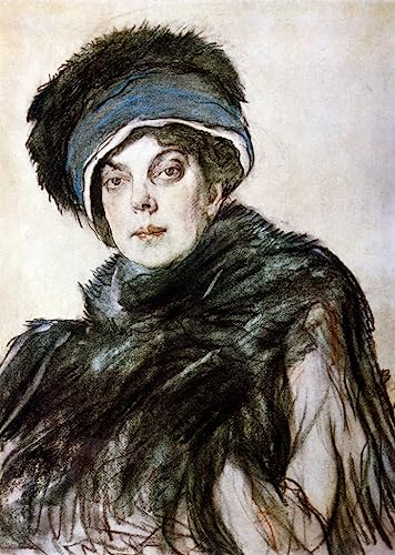 Art tableau portrait Olga Orlova par Serov 60x90cm impression haut de gamme