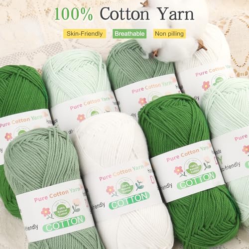 Image of Katech 1OO% Cotton Yarn for Crocheting & Knitting-Baby Cotton Yarn (G)