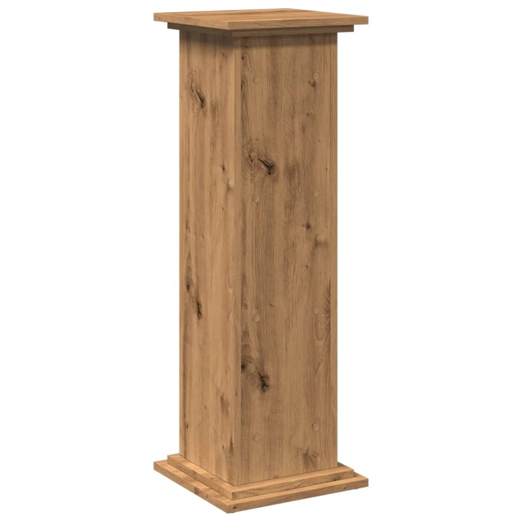 vidaXL Piédestal avec rangement chêne artisanal bois d'ingénierie