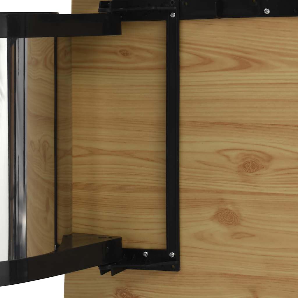 Tomostar Poubelle pour Porte Cuisine, Poubelle sous évier de Porte Pivotante Acier inoxydable 12 L