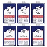 Klean-Strip Denatured Alcohol 1-Quart 6-Pack | Clean-Burning Fuel for Alcohol Stoves, Surface Prep & Degreasing | QSL26W Formula