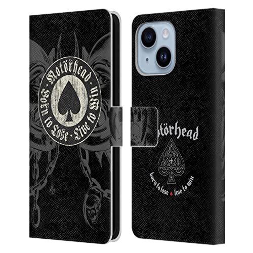 Motorhead étui en cuir graphique Born to Lose iPhone 14 Plus