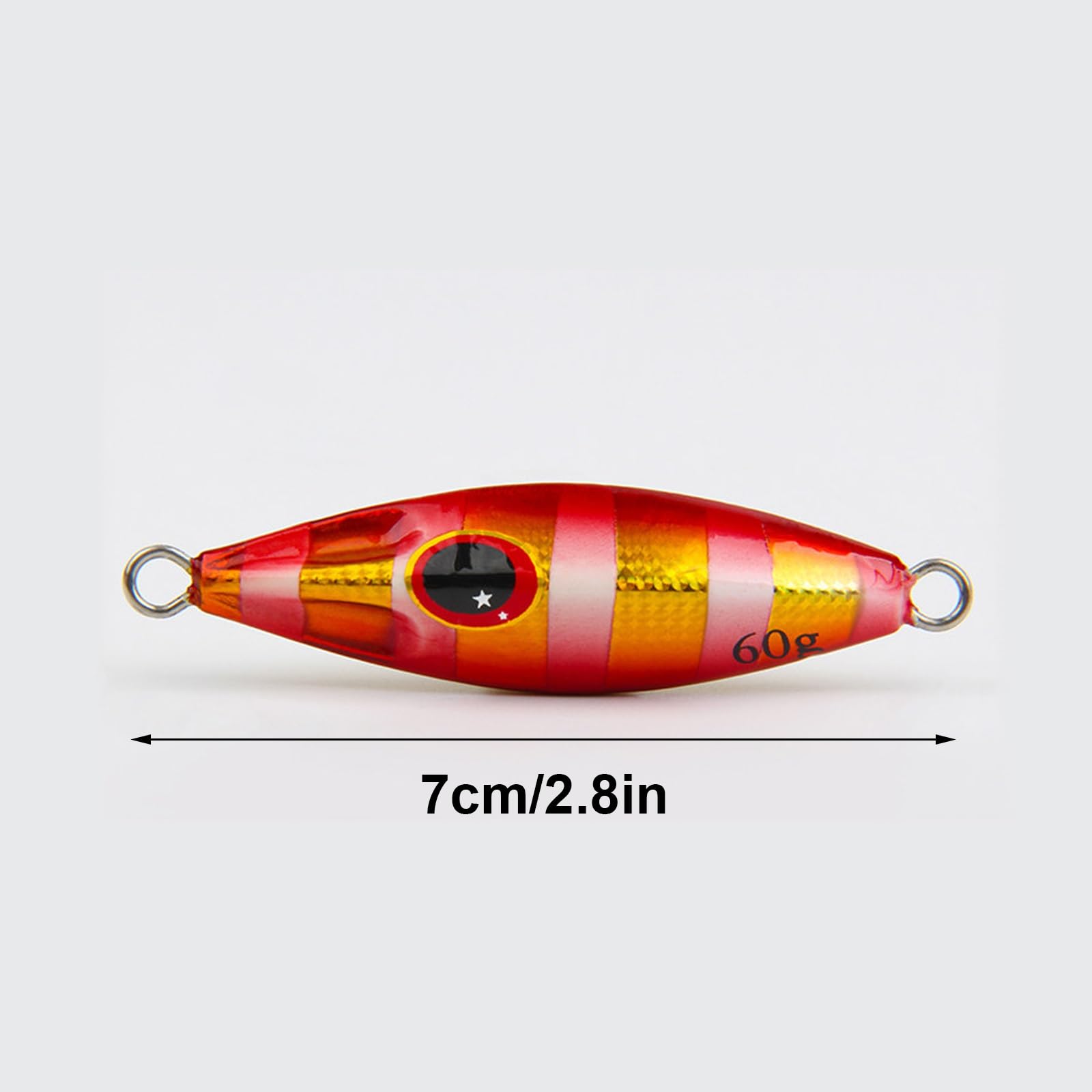 Jigs de Baja Velocidad, Jigs de Lanzamiento Desde Tierra, Señuelos Luminosos de Larga Distancia for La Pesca en El Mar de Bacalao y Caballa
