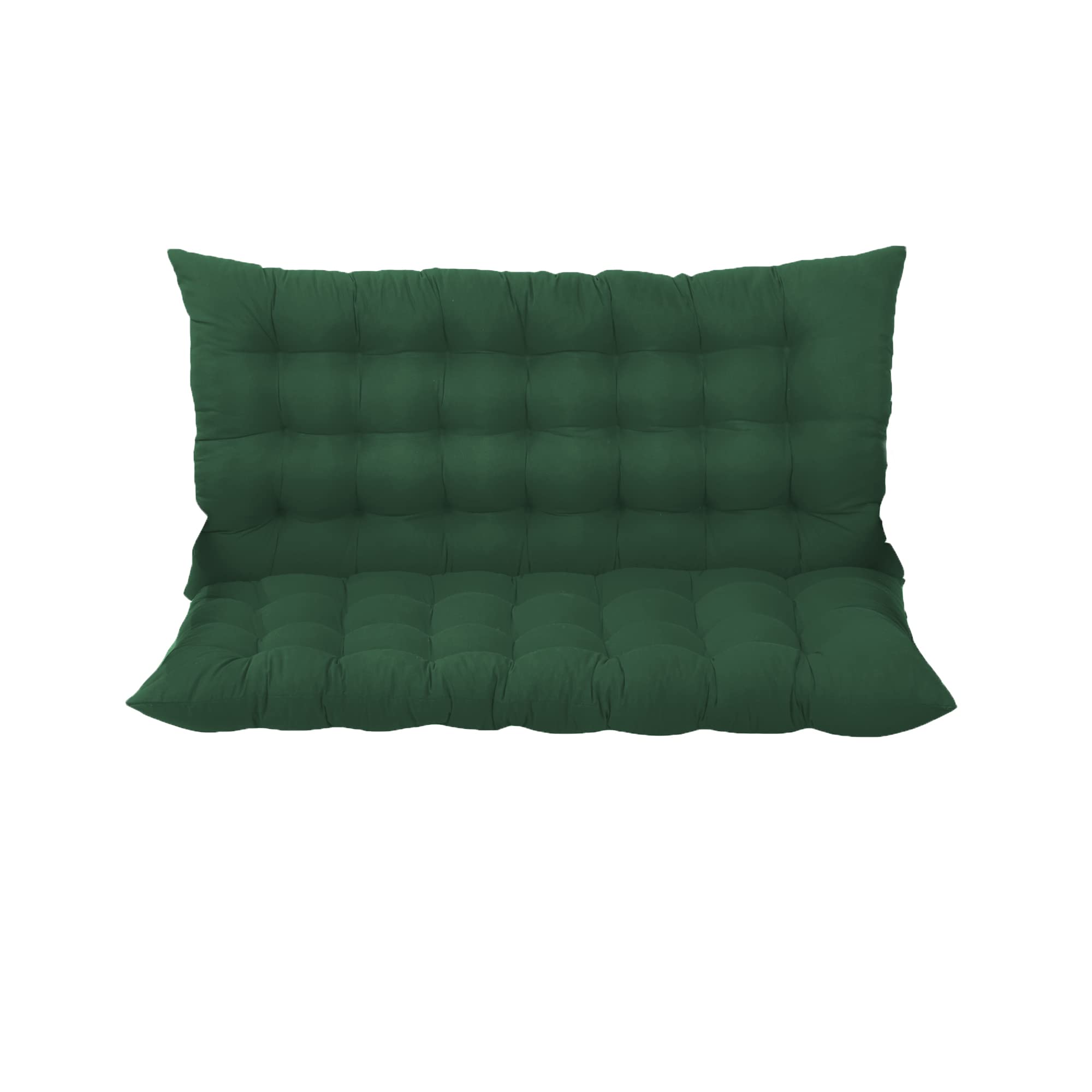 Coussin de chaise à bascule d'extérieur 3 places vert foncé 120x100cm