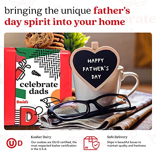 David’s Cookies Father's Day Gift Gluten Free Cookies And Brownies Combo In A Celebrate Dads Themed Tin Gift Box | Fresh Baked Delicious Gourmet Cookies And Brownies For Everyone (2 Lbs) #TOP3