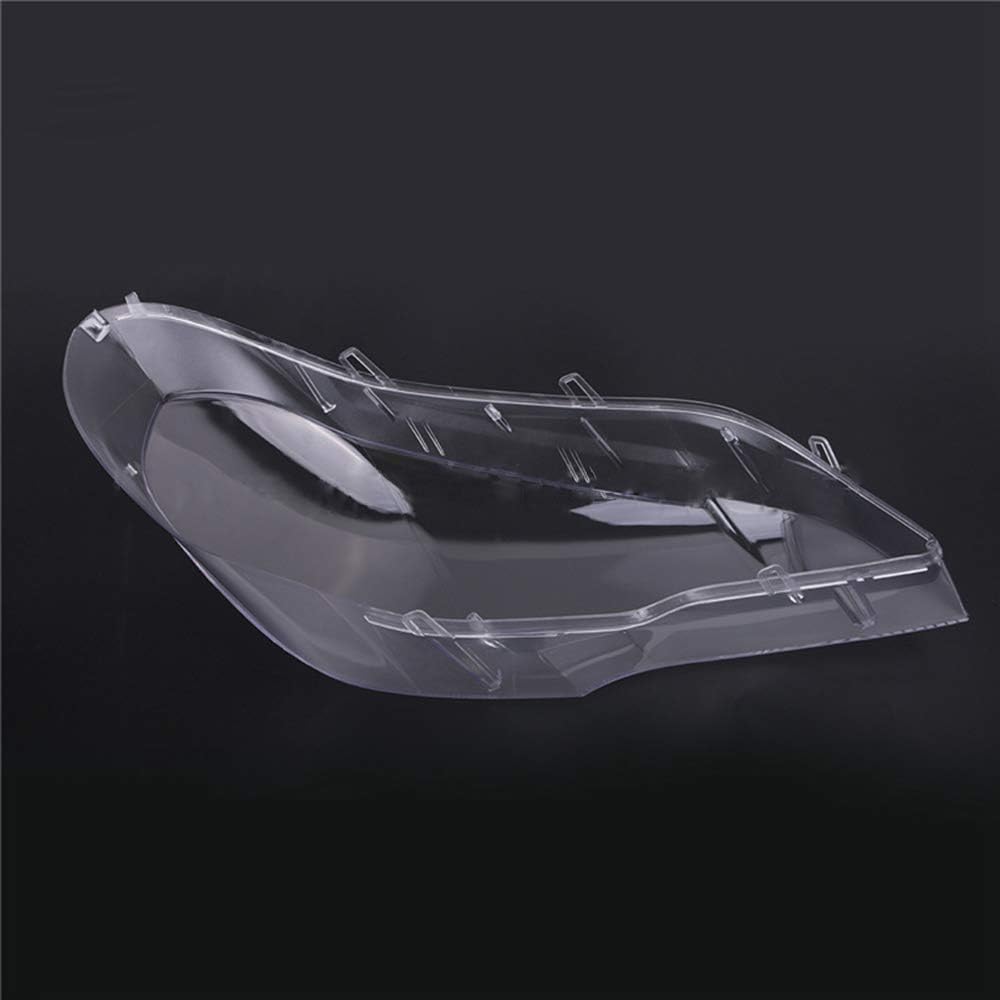Car Headlight Cover Replacement for BMW X5 E70 2008 2009 2010 2011 2012 2013 Clear Lens Auto Headlamp Shell Cover Replace Original Lampshade(Driver Side)