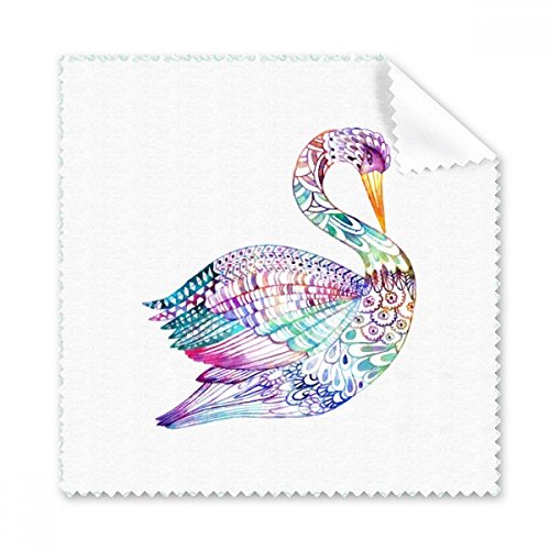 Cadeau tissu chiffon de nettoyage oiseau aquarelle pour lunettes 5 pièces