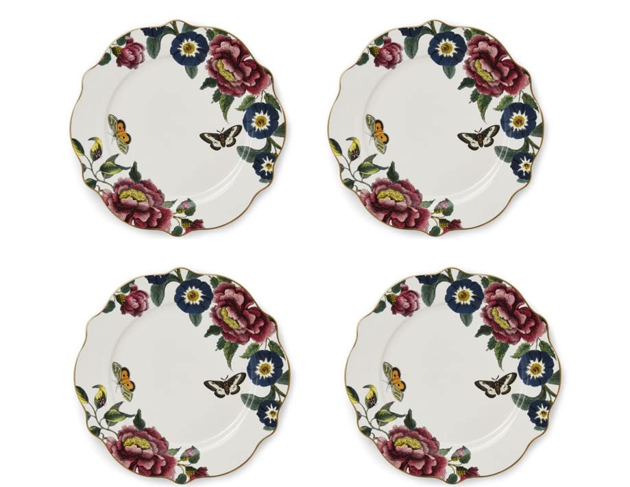 Spode Creatures of Curiosity 27 Centimetre Dinner Plate with 22 Carrat Gold Detailing, Multi Coloured, 27 centimeters