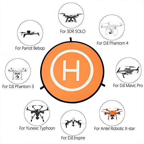 Sipobuy Universelle wasserdichte Tragbare Faltbare Drone Landung Pads/Schürze, Anwendbar RC Drones Hubschrauber, PVB… – Bild 4